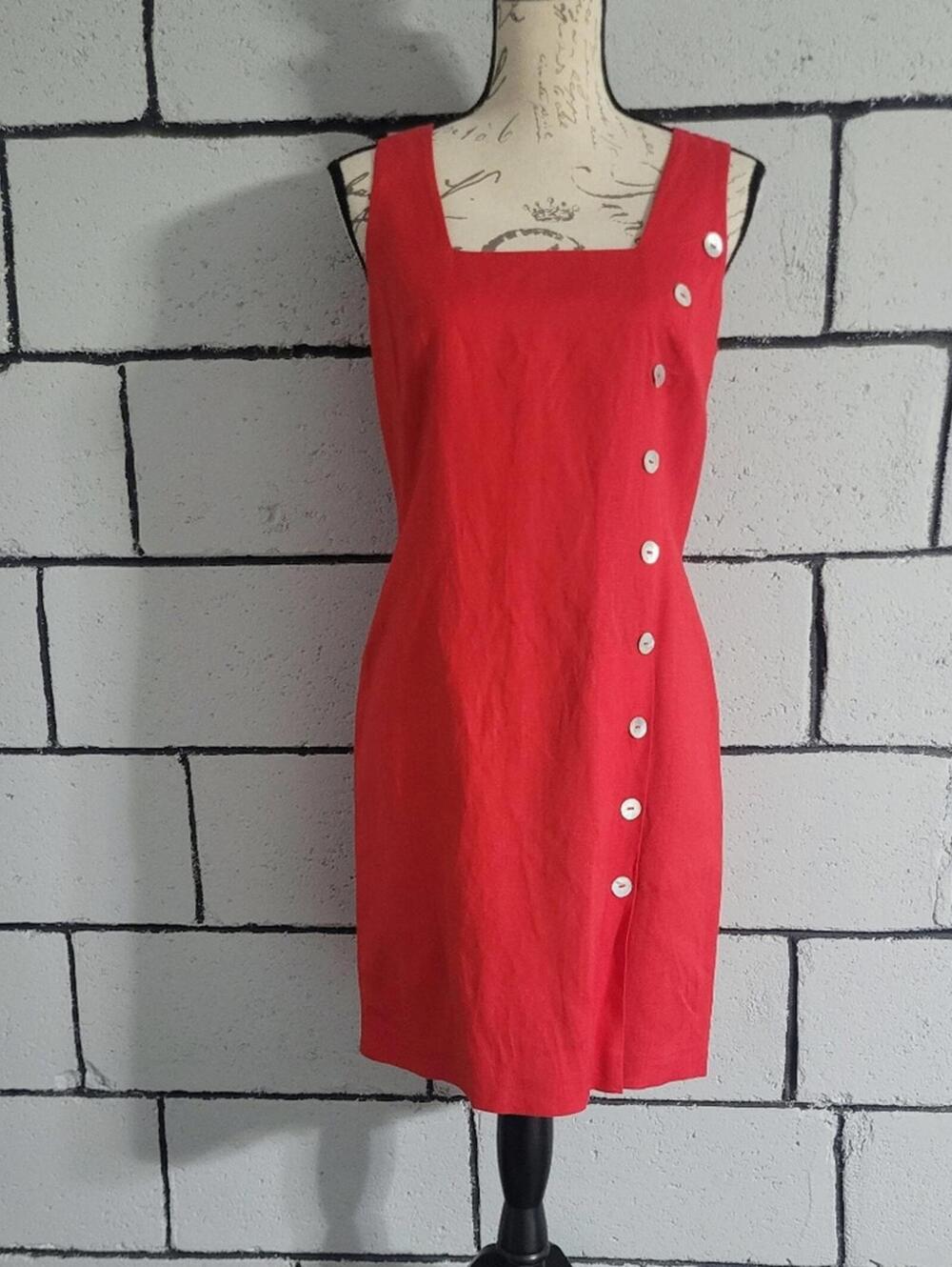BUNDLE SALE!  NWOT SPIEGEL Red Dress w/ buttons Sz 6